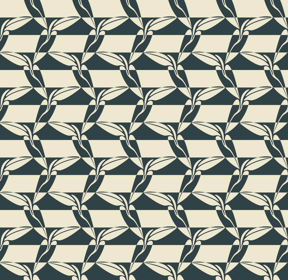 Seamless abstract vector pattern with white and blue stripes.