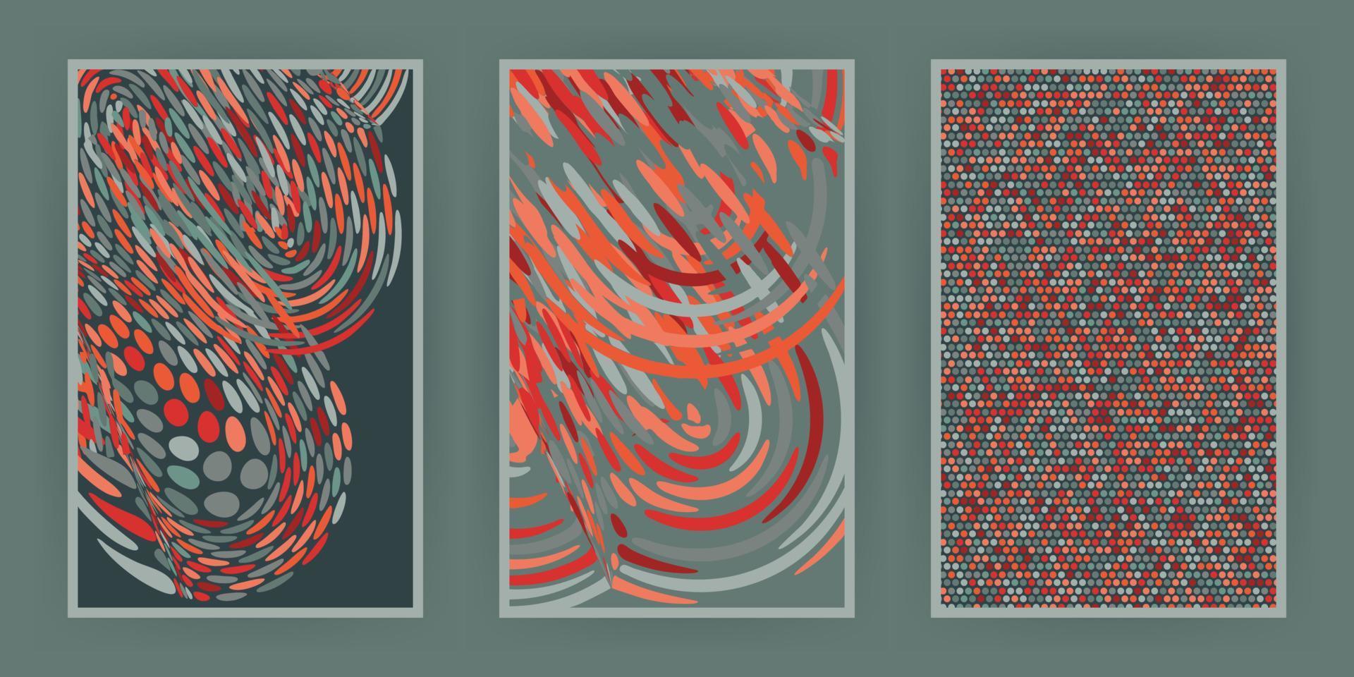 Set of abstract banners. vector