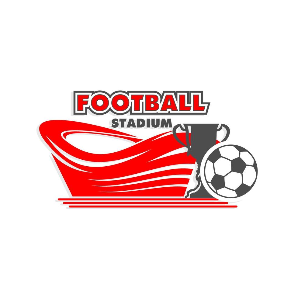 Vector soccer cup match football arena vector icon