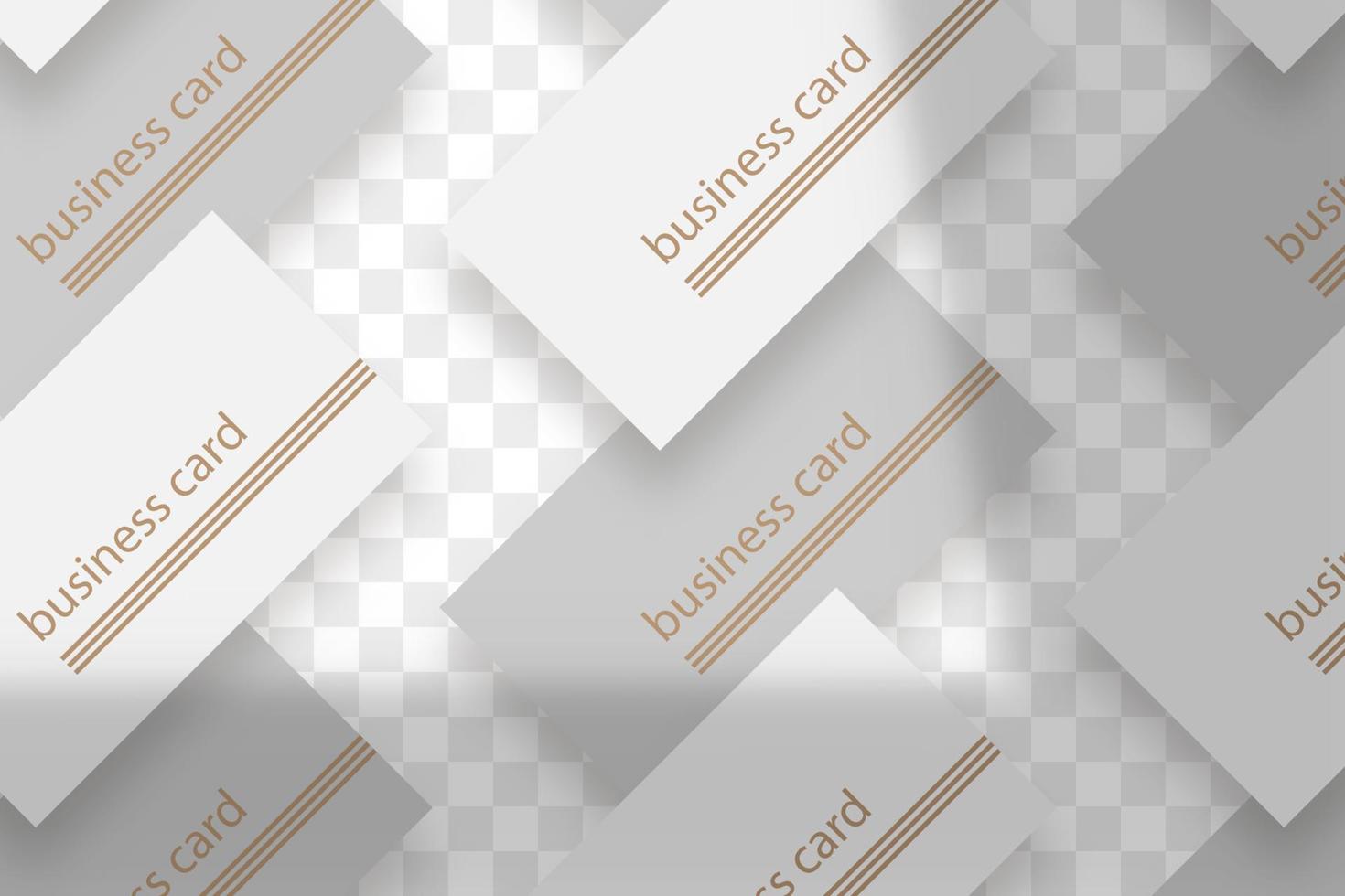 Stationery business branding mockup in realism style with transparent shadow light effect overlay. Mesh grid. Presentation your design card, poster, stories vector