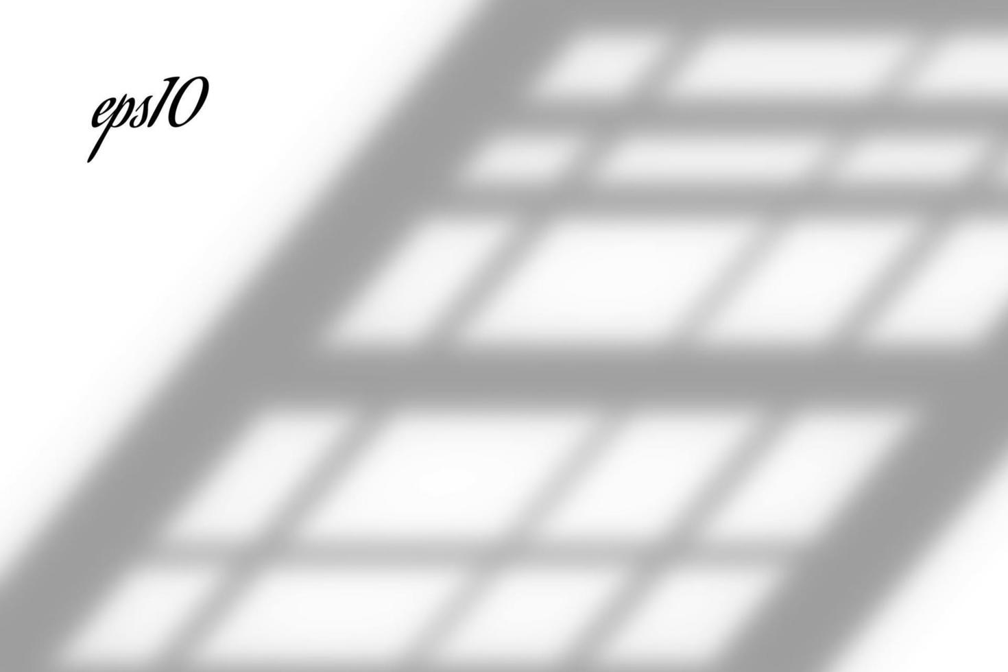 Realistic old window shadow. Multiply Overlay effect. Long shadow light on wall or floor. Mesh gradient scenes of natural lighting. Oval perforation. Natural background for design. Illustration vector