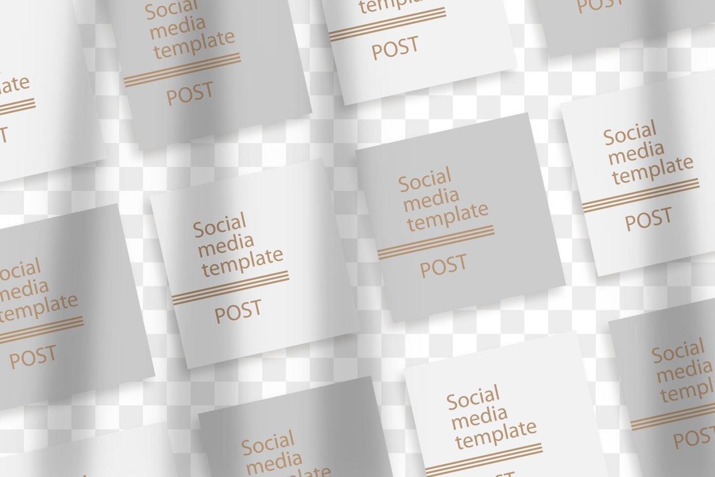 Stationery business branding mockup in realism style with transparent shadow light effect overlay. Mesh grid. Presentation your design card, poster, stories vector