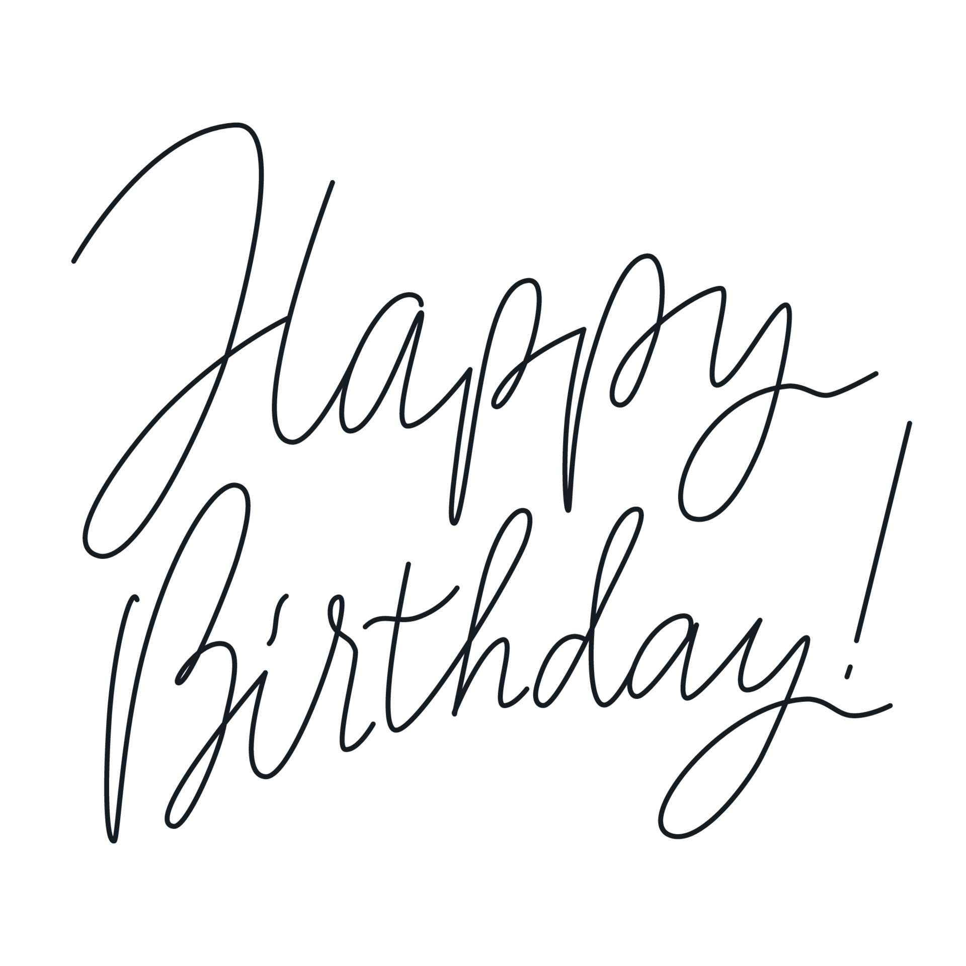 Happy birthday handwritten calligraphy text. Congratulation quote. B day phrase lettering. 13178106 Vector Art at Vecteezy