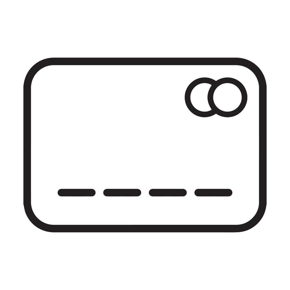 credit or debit card icon vector