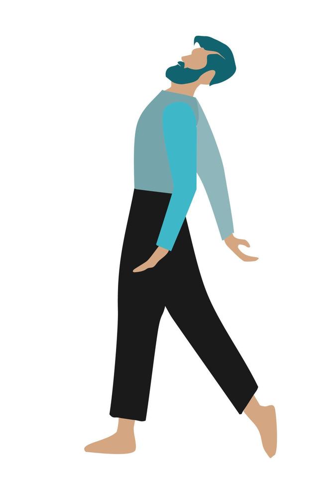 Woman man  Dancing Vector Flat Icon