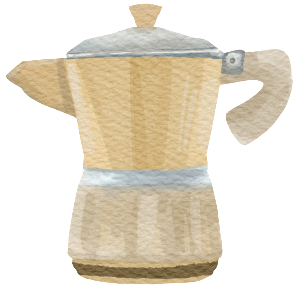 Coffee watercolor hand paint png