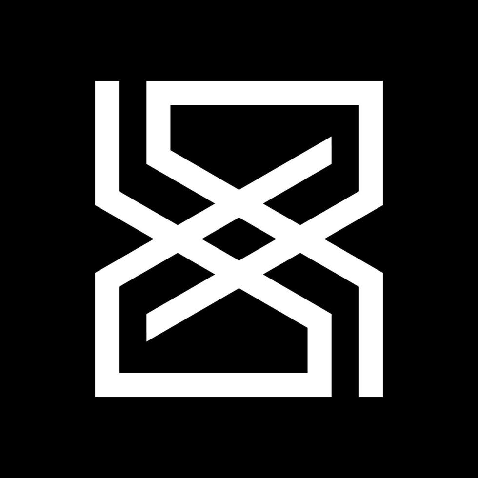 Modern logo design, icon with lines vector template