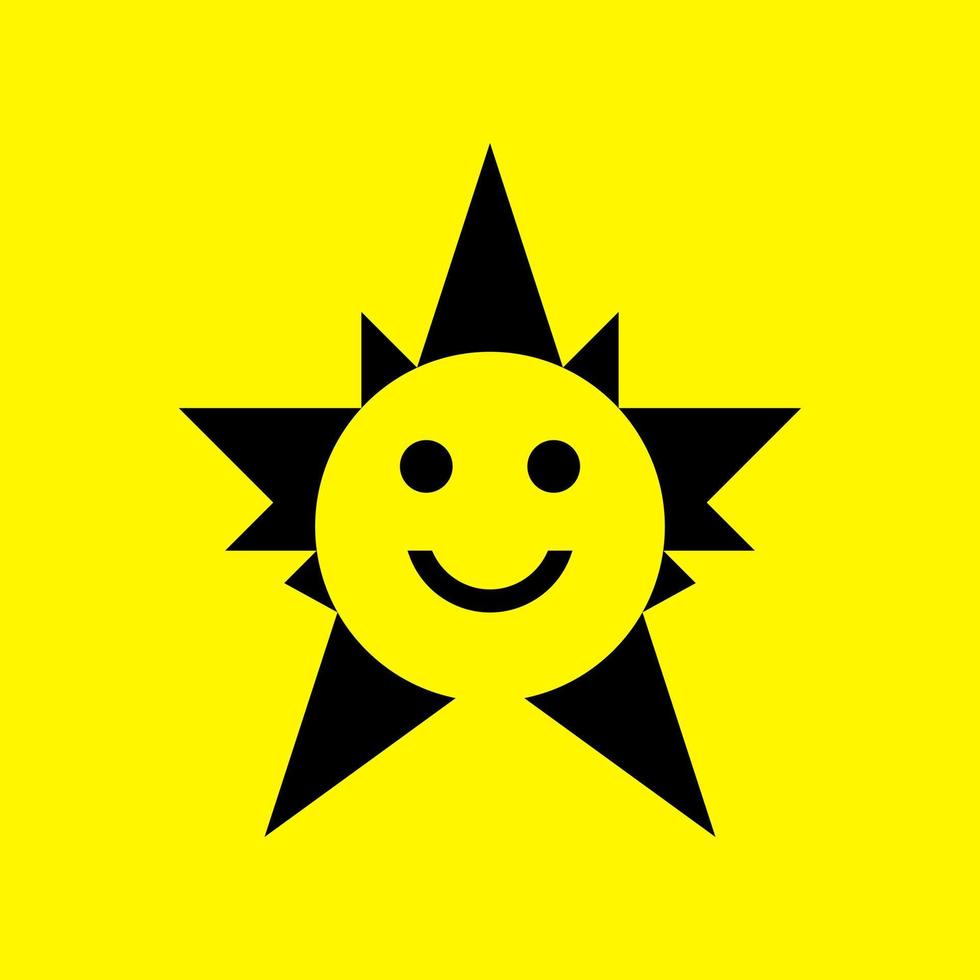 Smile Emoticon Logo design ,icon design Vector Template Illustration