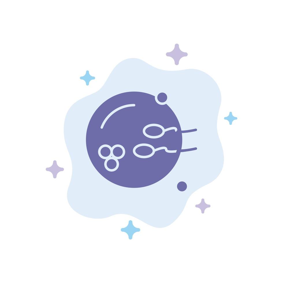 Fertile Procreation Reproduction Sex Blue Icon on Abstract Cloud Background vector