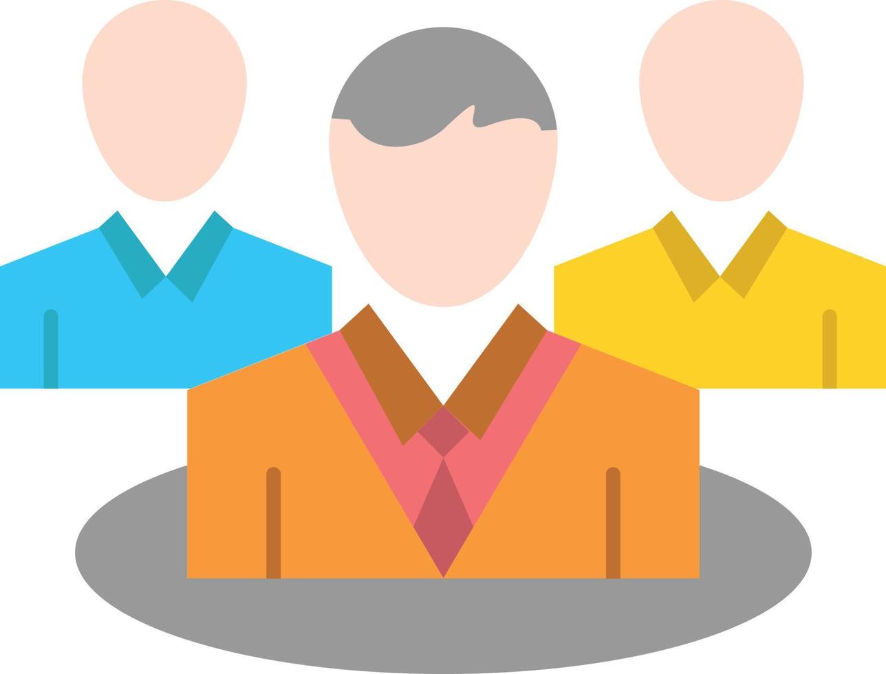 Group Chat Gossip Conversation  Flat Color Icon Vector icon banner Template