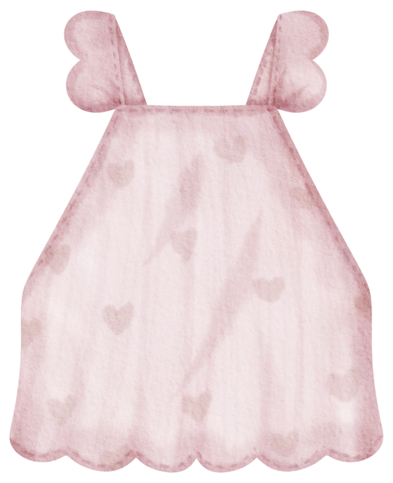 Baby clothes watercolor hand paint png