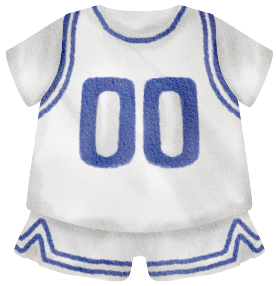 Baby clothes watercolor hand paint png