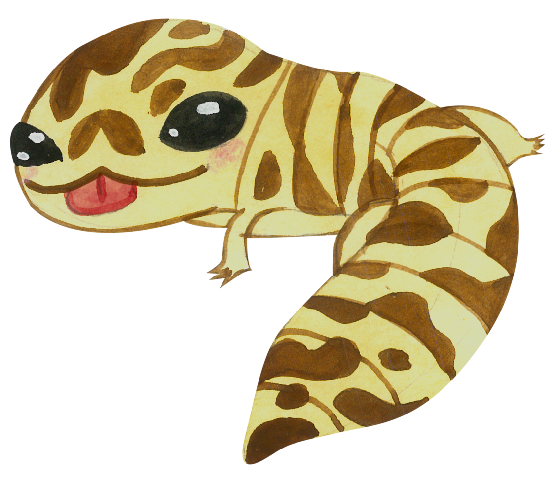 carino animale personaggio acquerello png