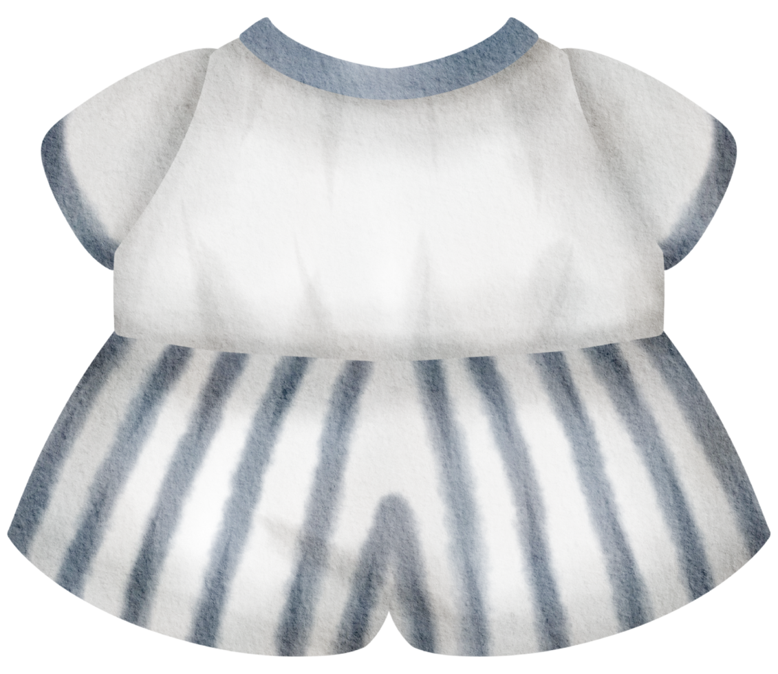 Baby clothes watercolor hand paint png