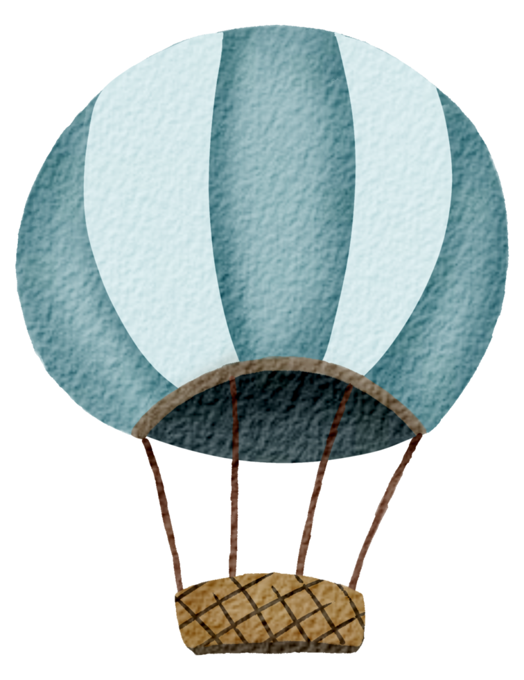 Balloon air watercolor cartoon cute png