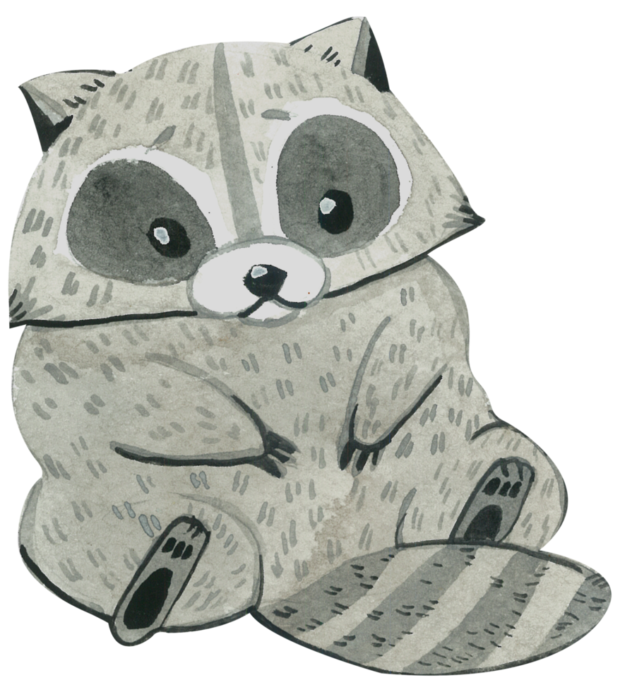 carino animale personaggio acquerello png