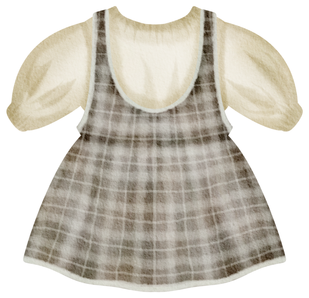 Baby clothes watercolor hand paint png