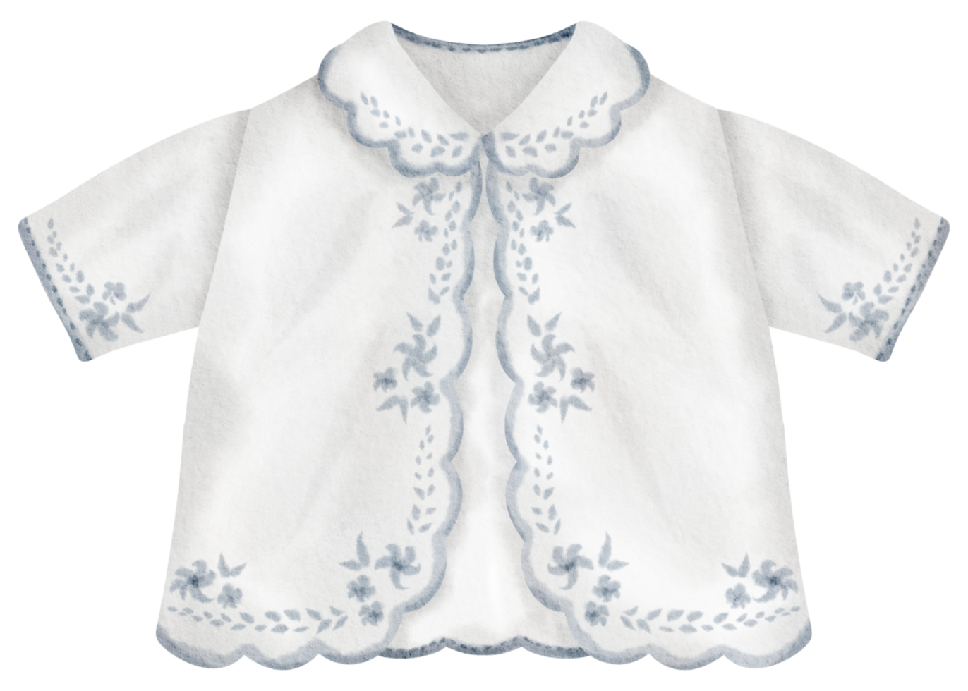 Baby clothes watercolor hand paint png