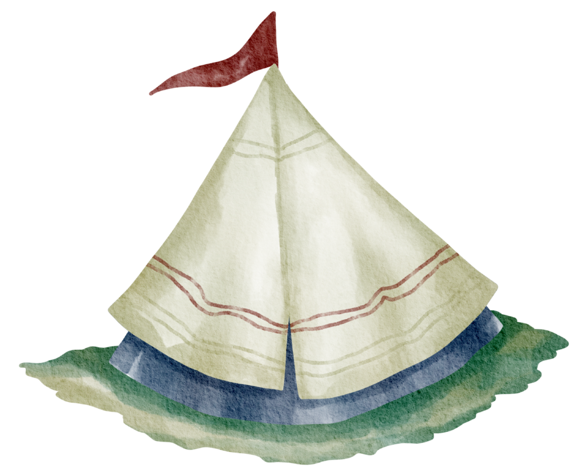 Camping outdoor watercolor png