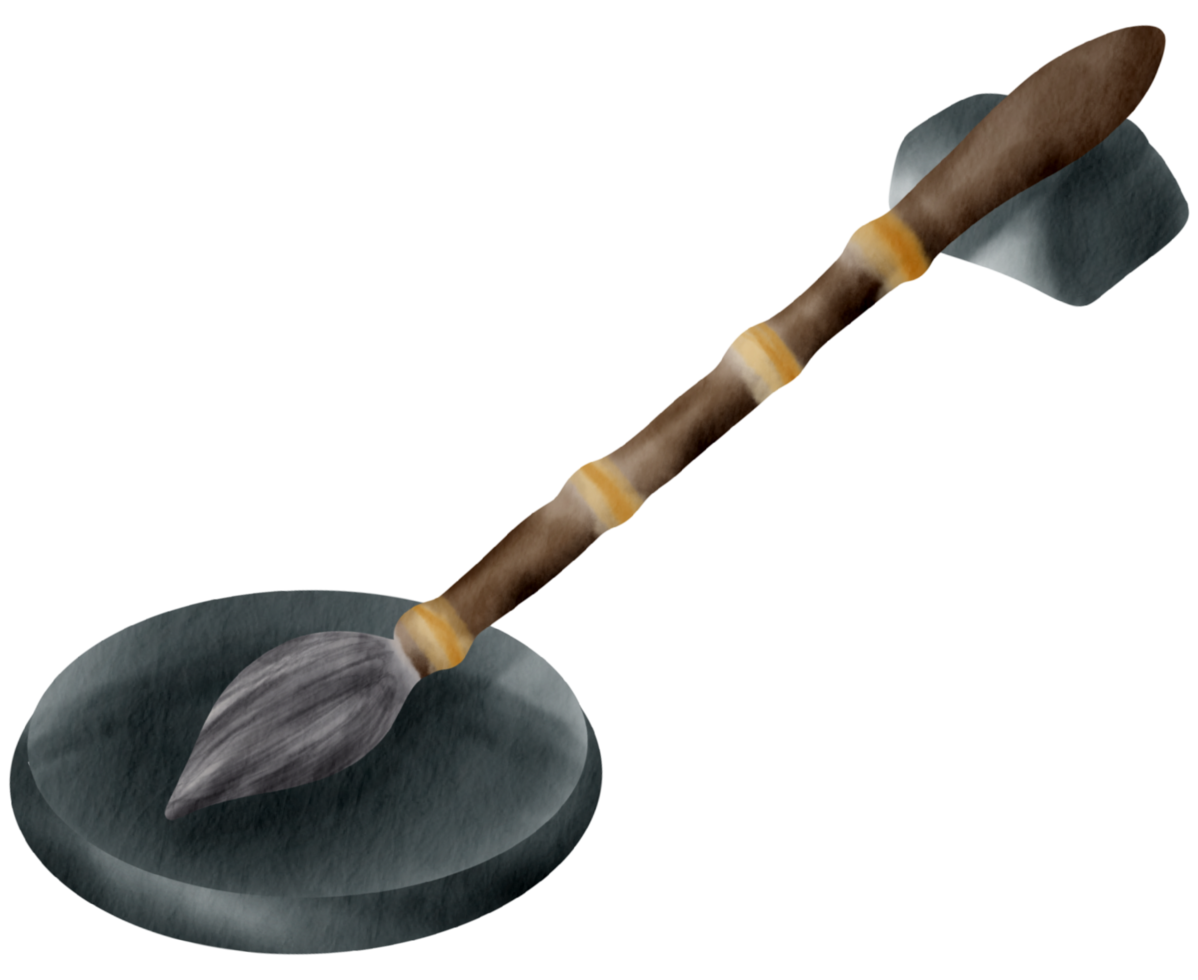 höst element vattenfärg prydnad png