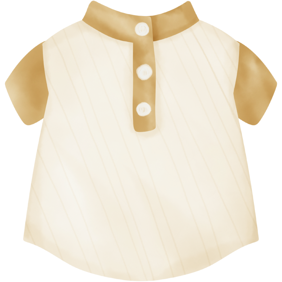 Baby clothes watercolor hand paint png