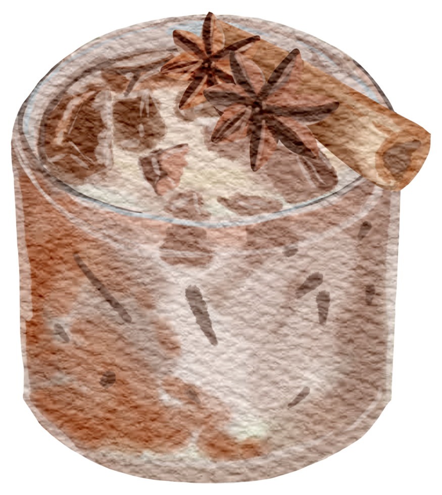 kaffe vattenfärg hand måla png