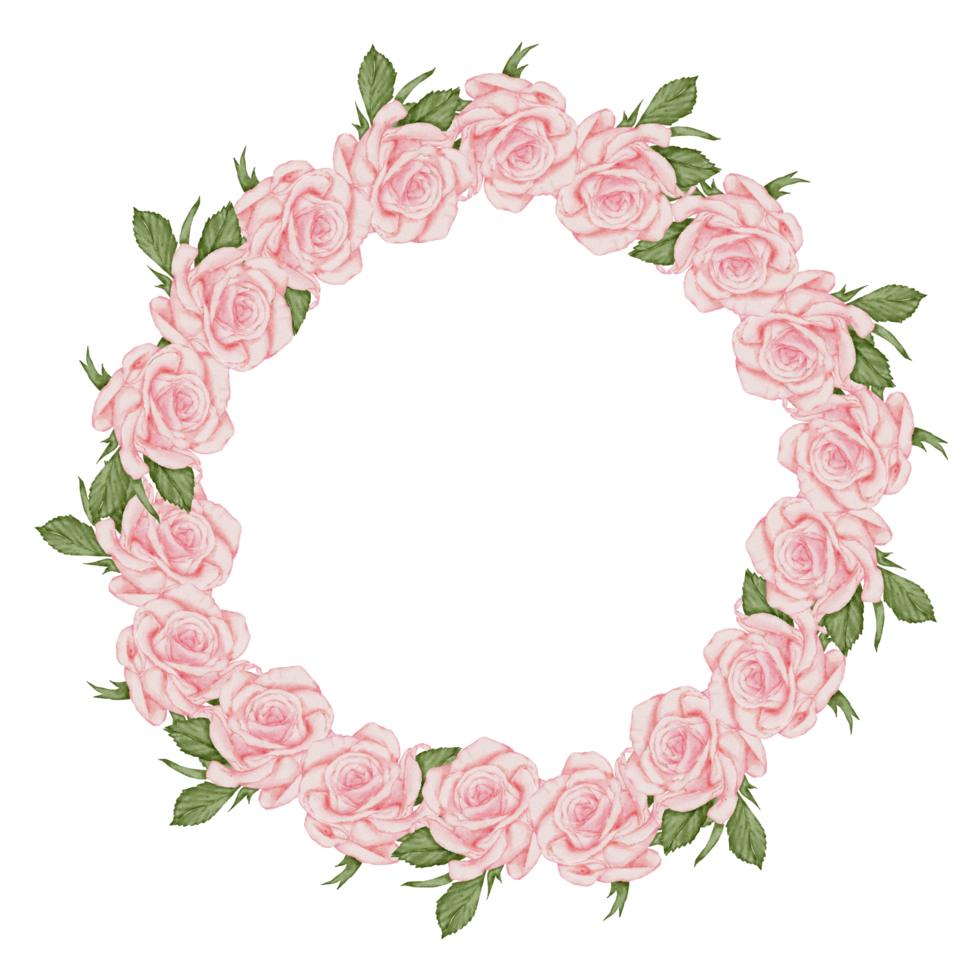 aquarela rosa floral botânico png