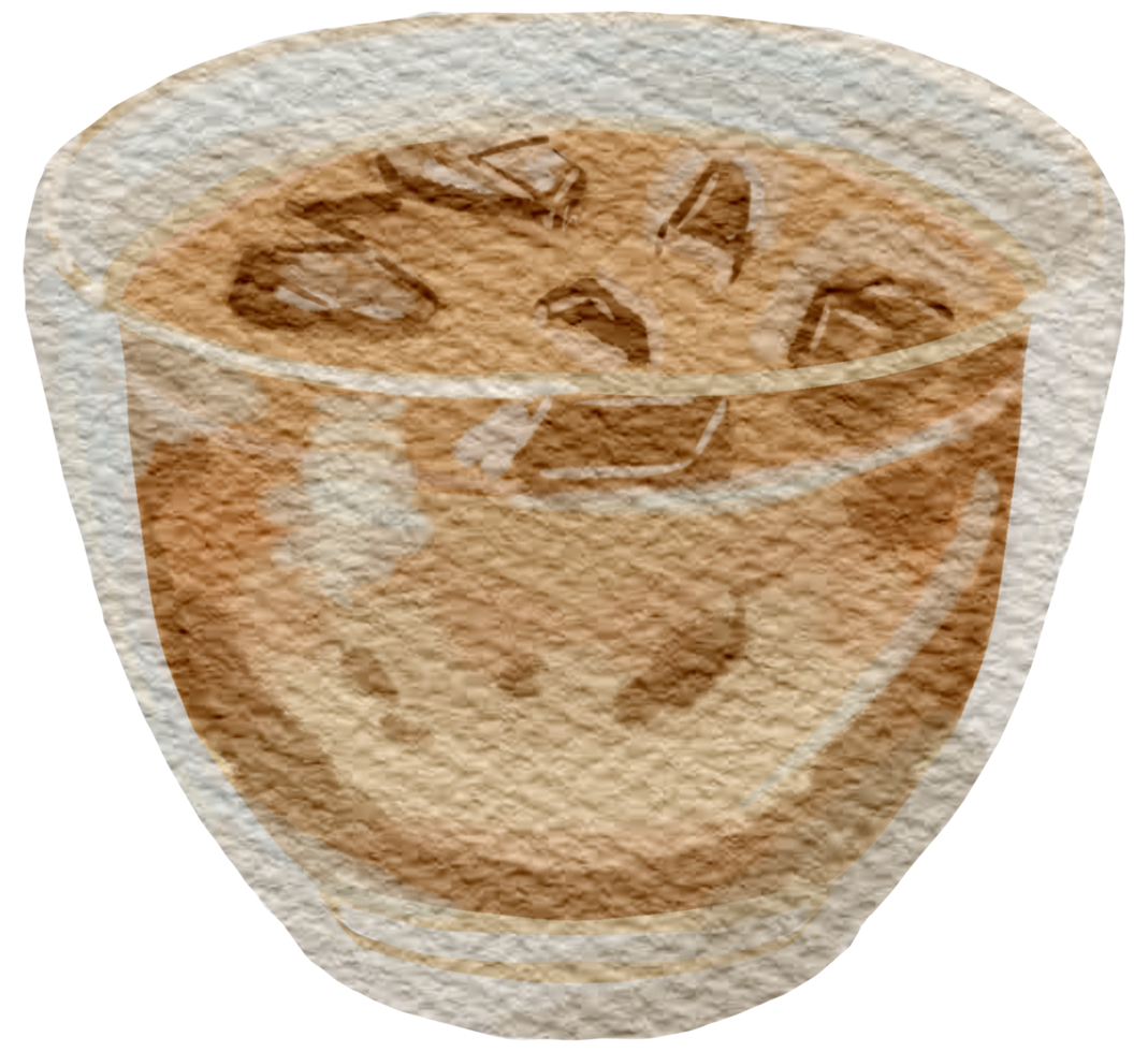 Kaffee Aquarell Handfarbe png