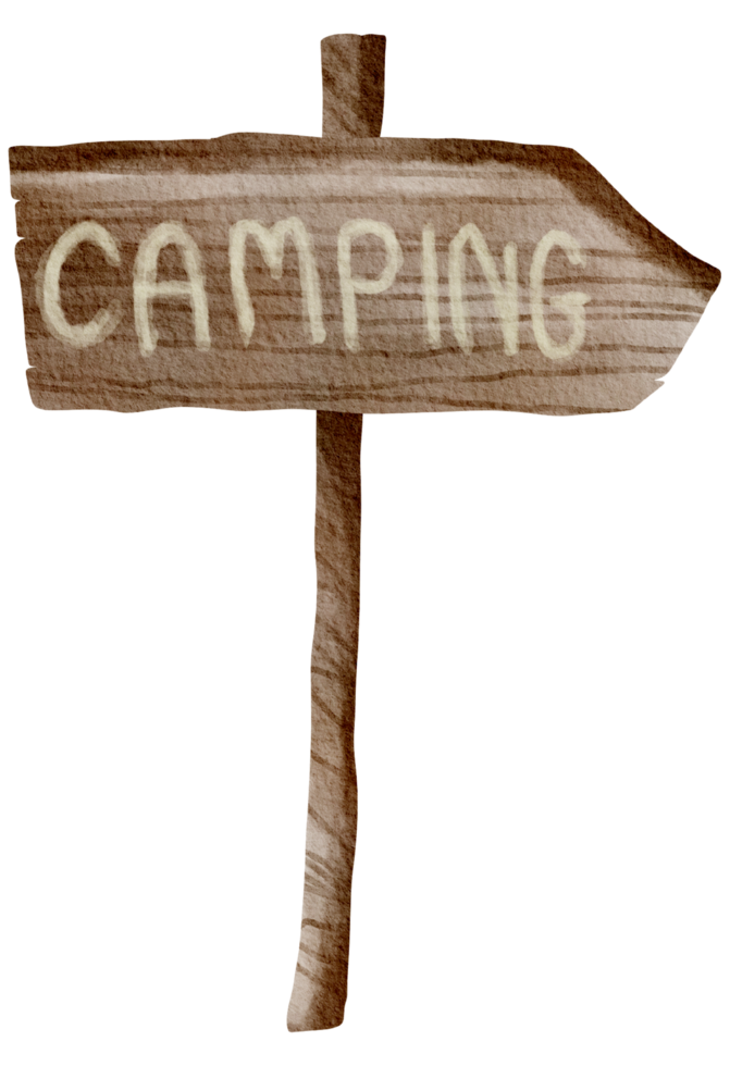 camping en plein air aquarelle png