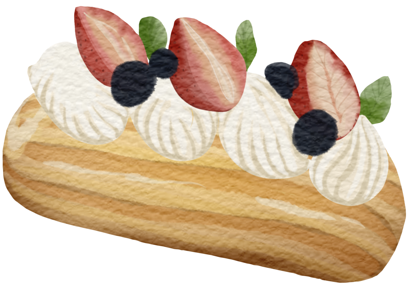 cuire au four et dessert sucré boulangerie aquarelle png