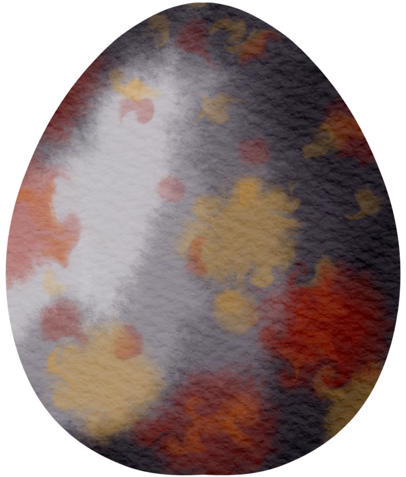 Egg watercolor hand paint png