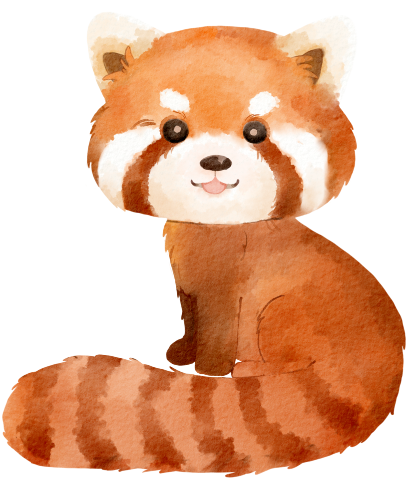 bosque adorable animal acuarela png