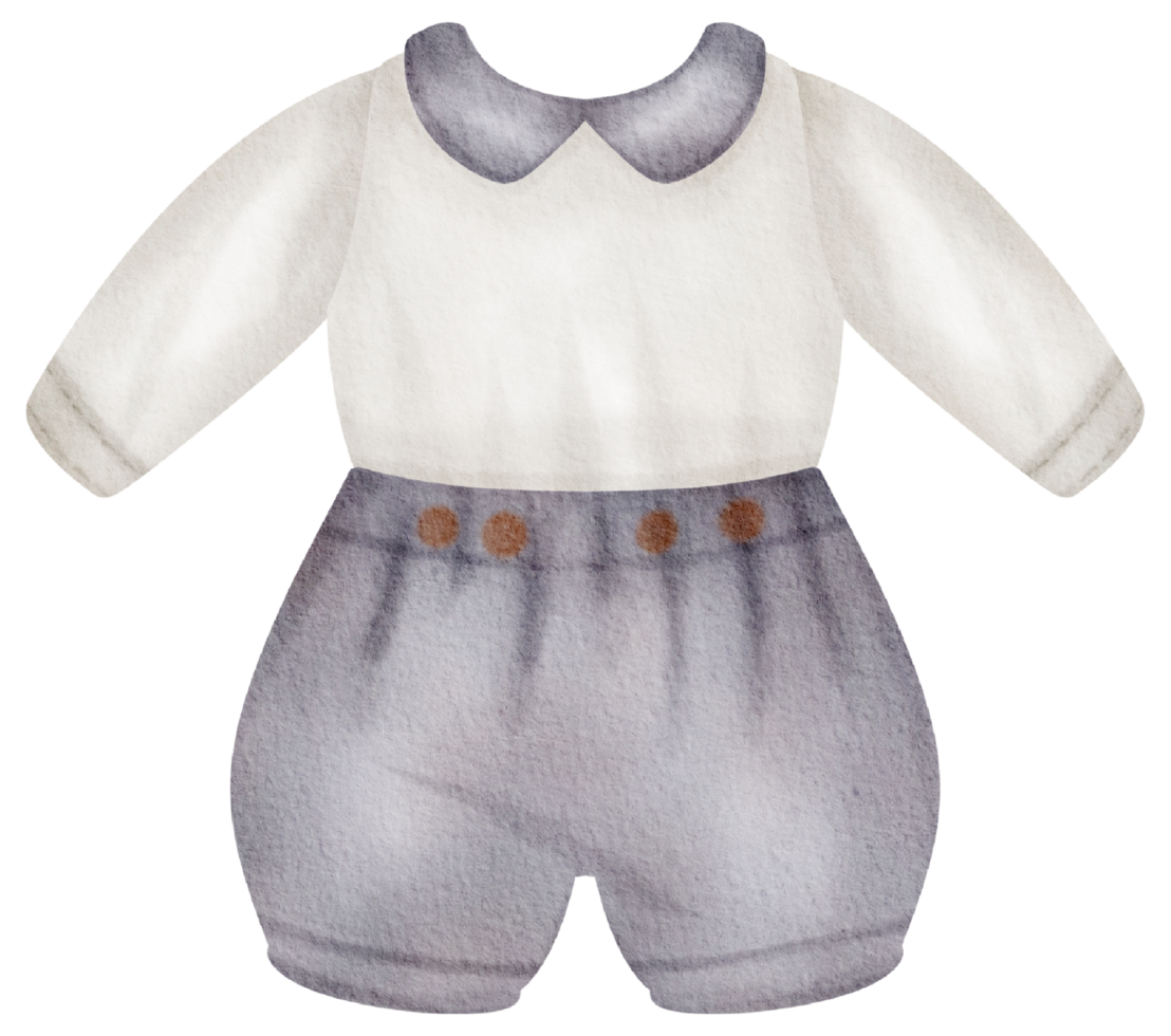 baby kleren waterverf hand- verf png