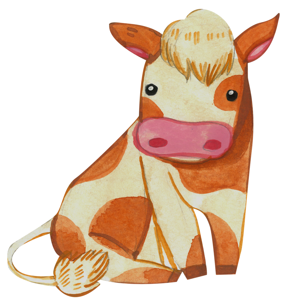 carino animale personaggio acquerello png