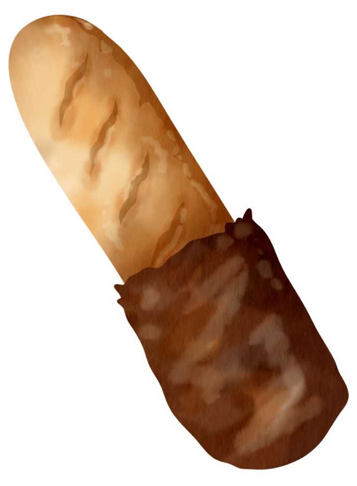 höst element vattenfärg prydnad png