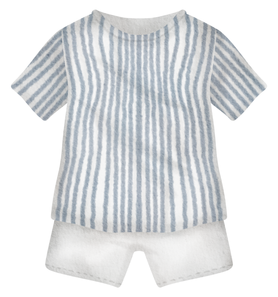 Baby clothes watercolor hand paint png