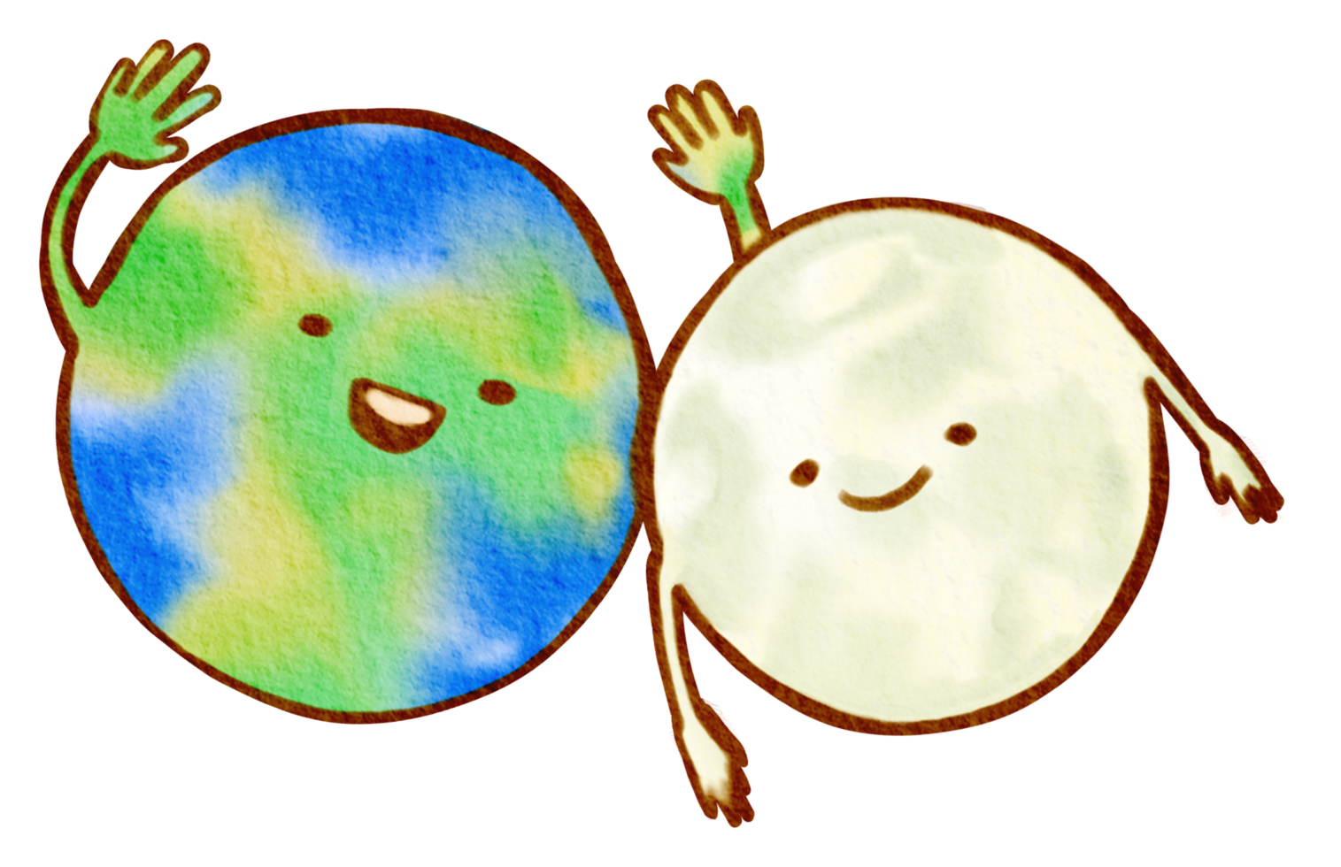 Astronaut und Weltraumaquarell png