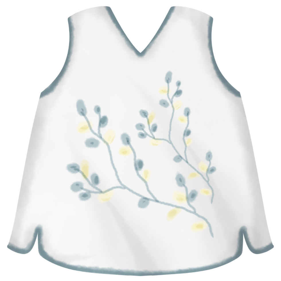 Baby clothes watercolor hand paint png