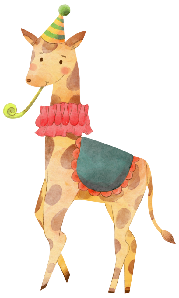 Circus funny cartoon watercolor png