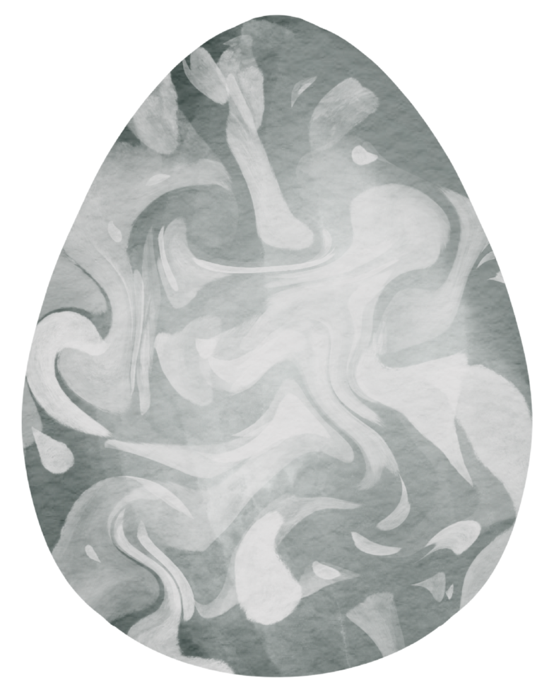 Egg watercolor hand paint png