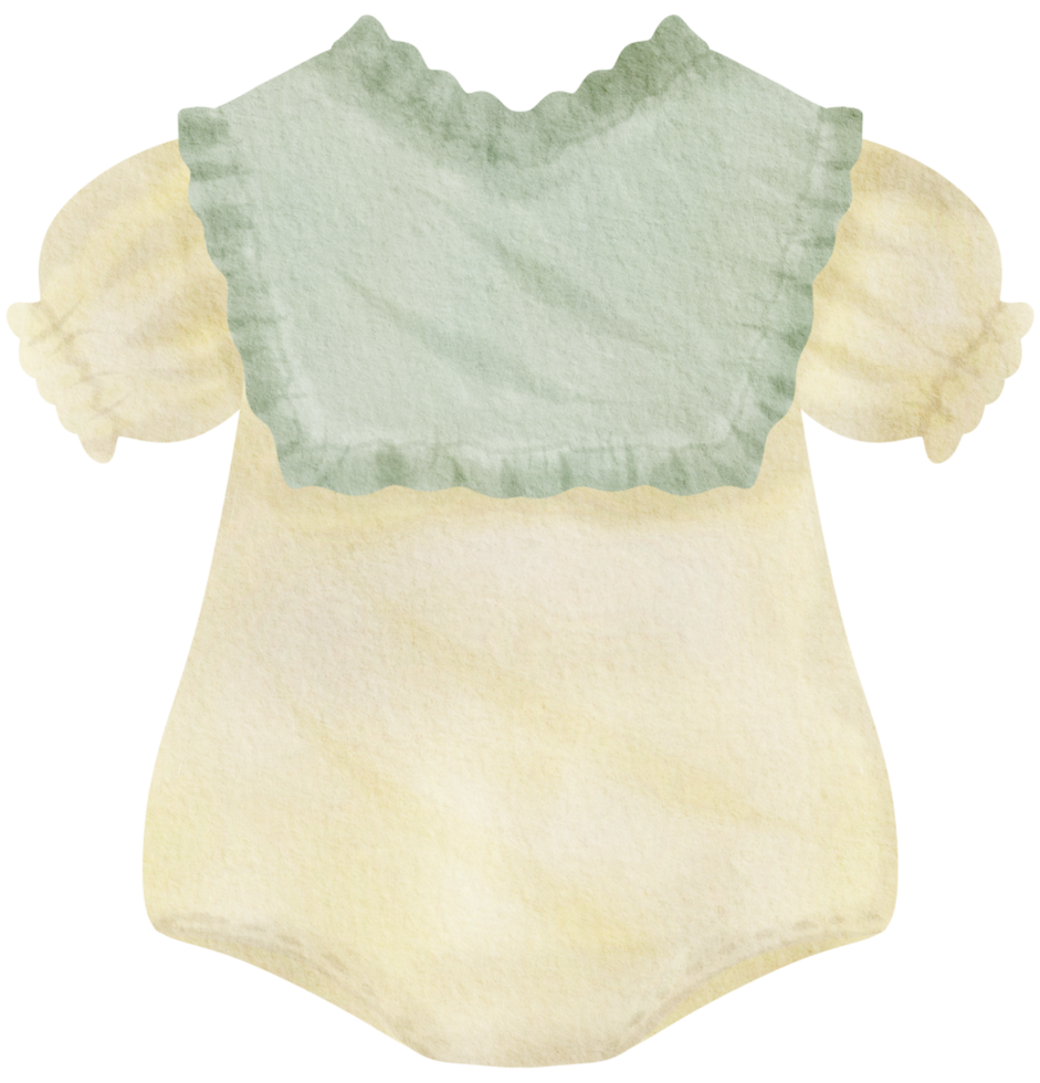 vêtements de bébé aquarelle peinture à la main png