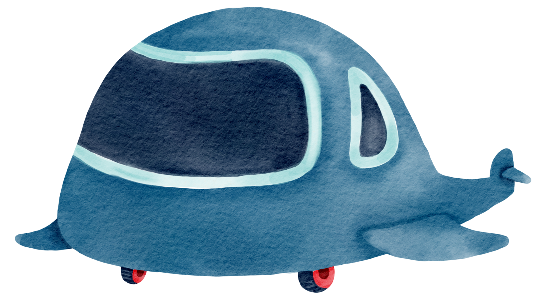 Airplane watercolor cartoon cute png
