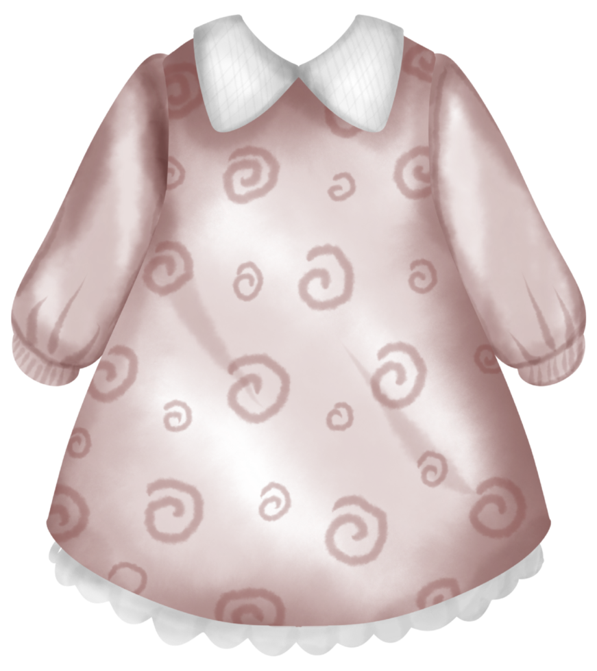 Baby clothes watercolor hand paint png