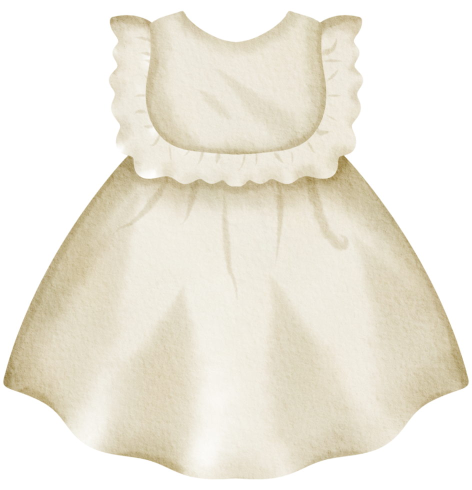 Baby clothes watercolor hand paint png