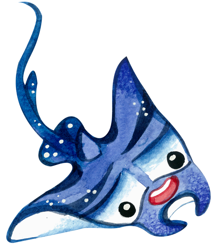 aquarela de personagem animal fofo png