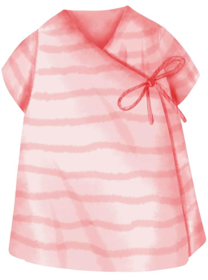 Baby clothes watercolor hand paint png