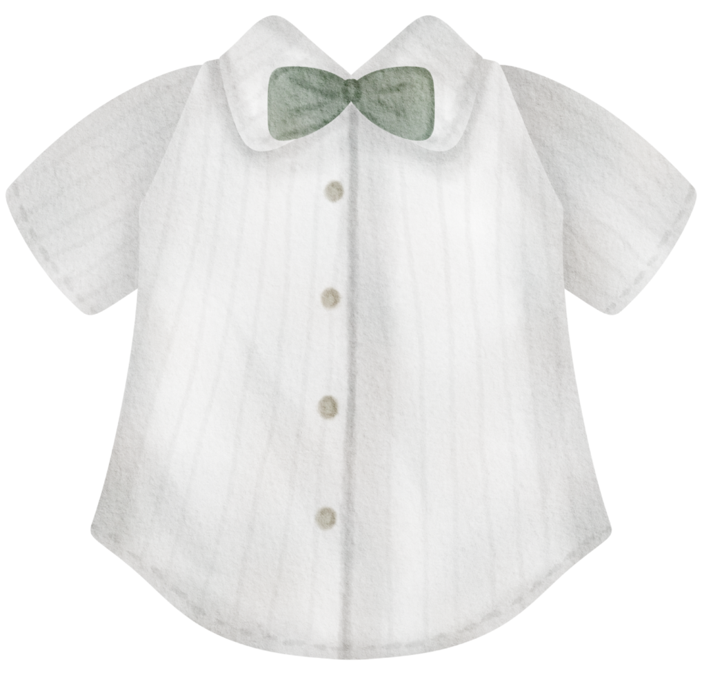 Baby clothes watercolor hand paint png