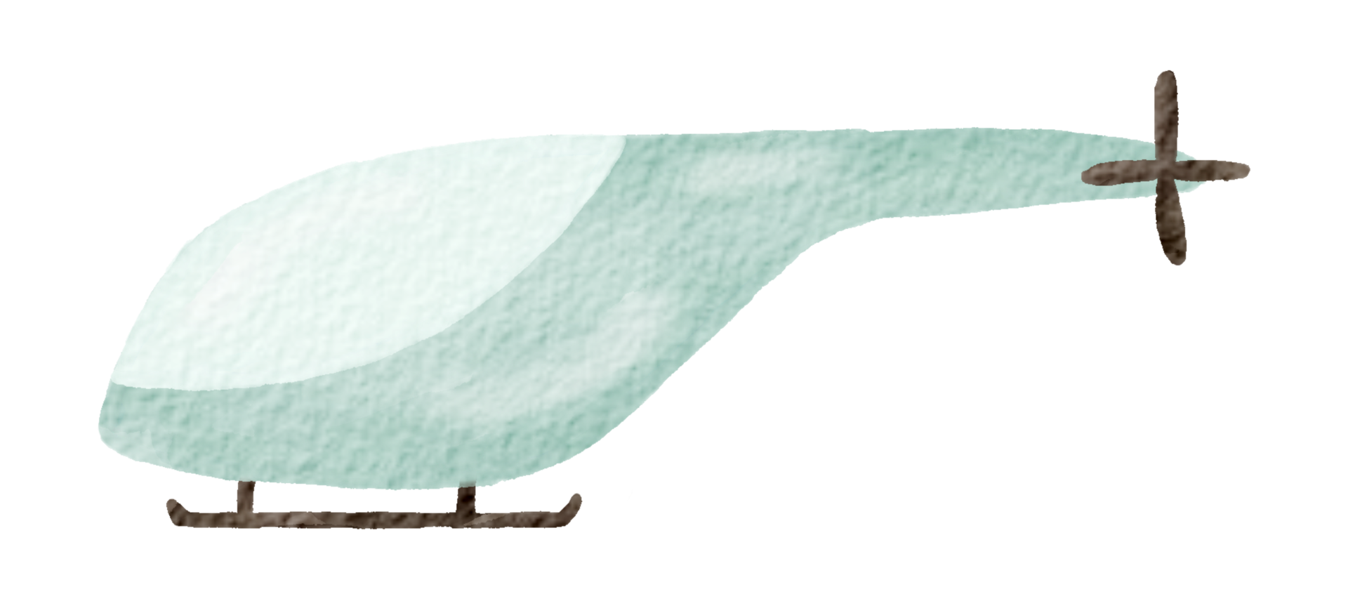 Airplane watercolor cartoon cute png