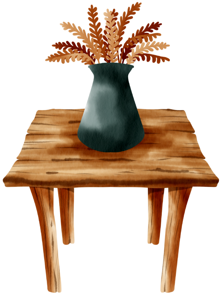 Autumn element watercolor ornament png
