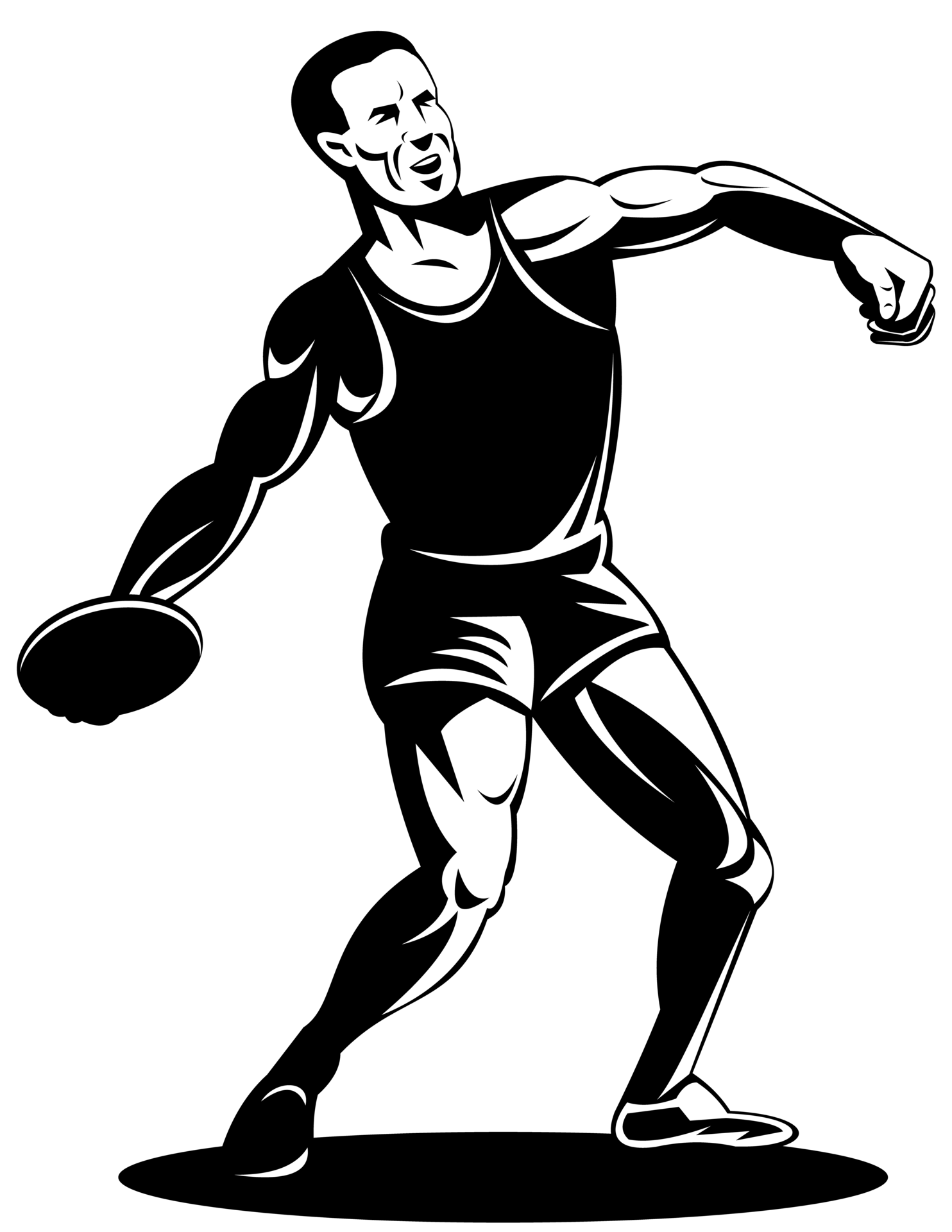 track and field discuss throw athlete 13184304 PNG